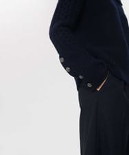 VZFAG14620 TARA JARMON(タラ ジャーモン) マルチウェイネックカプリスウールニット ネイビーブルー