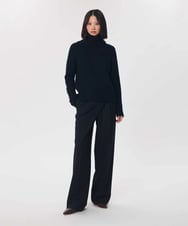 VZFAG14620 TARA JARMON(タラ ジャーモン) マルチウェイネックカプリスウールニット ネイビーブルー
