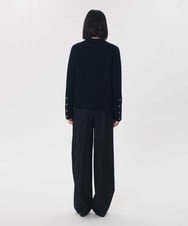 VZFAG14620 TARA JARMON(タラ ジャーモン) マルチウェイネックカプリスウールニット ネイビーブルー