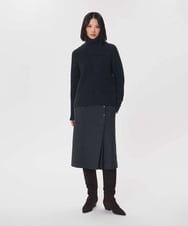 VZFAG14620 TARA JARMON(タラ ジャーモン) マルチウェイネックカプリスウールニット ヘザーグレー