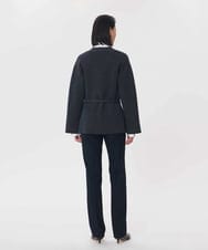 VZFAG15620 TARA JARMON(タラ ジャーモン) オーセンティックメリノベルテッドカーディガン グレー