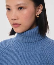 VZFAG17520 TARA JARMON(タラ ジャーモン) ウールミックスタートルネックニット ブルー
