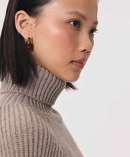 VZFAG17520 TARA JARMON(タラ ジャーモン) ウールミックスタートルネックニット キャラメル