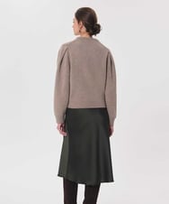 VZFAG19520 TARA JARMON(タラ ジャーモン) ウールミックスタックスリーブニット キャラメル