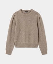 VZFAG19520 TARA JARMON(タラ ジャーモン) ウールミックスタックスリーブニット キャラメル