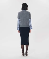 VZFAG20500 TARA JARMON(タラ ジャーモン) ブラッシュドウールケーブルニット ヘザーグレー