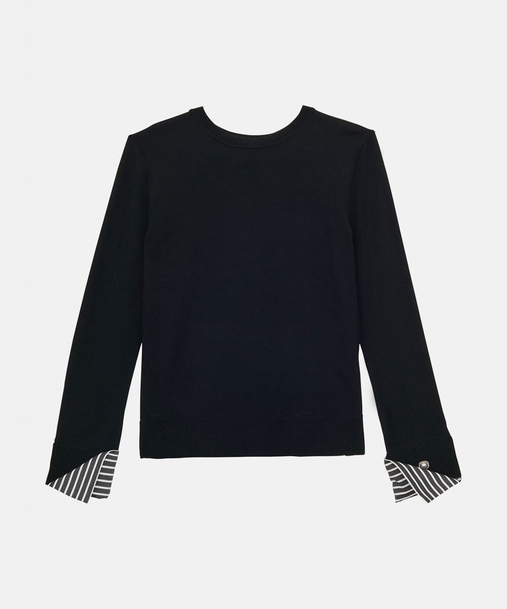 VZFAX03360 TARA JARMON(タラ ジャーモン) Authentic merino knit ブラック