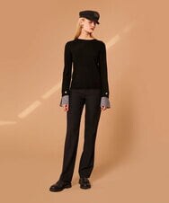 VZFAX03360 TARA JARMON(タラ ジャーモン) Authentic merino knit ブラック