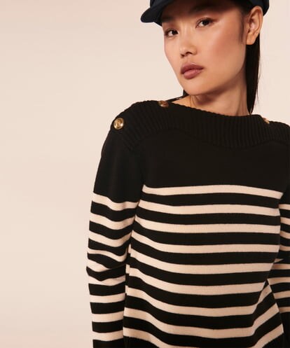 VZFAX12350 TARA JARMON Compact wool mix knit