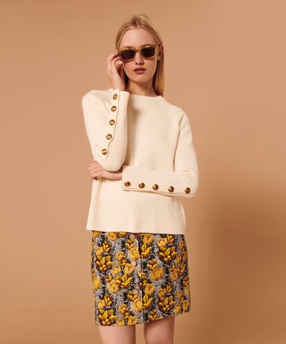 VZFAX15360 TARA JARMON Compact wool mix knit