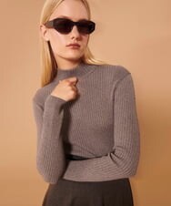VZFAX16260 TARA JARMON(タラ ジャーモン) I love TARA knit グレー