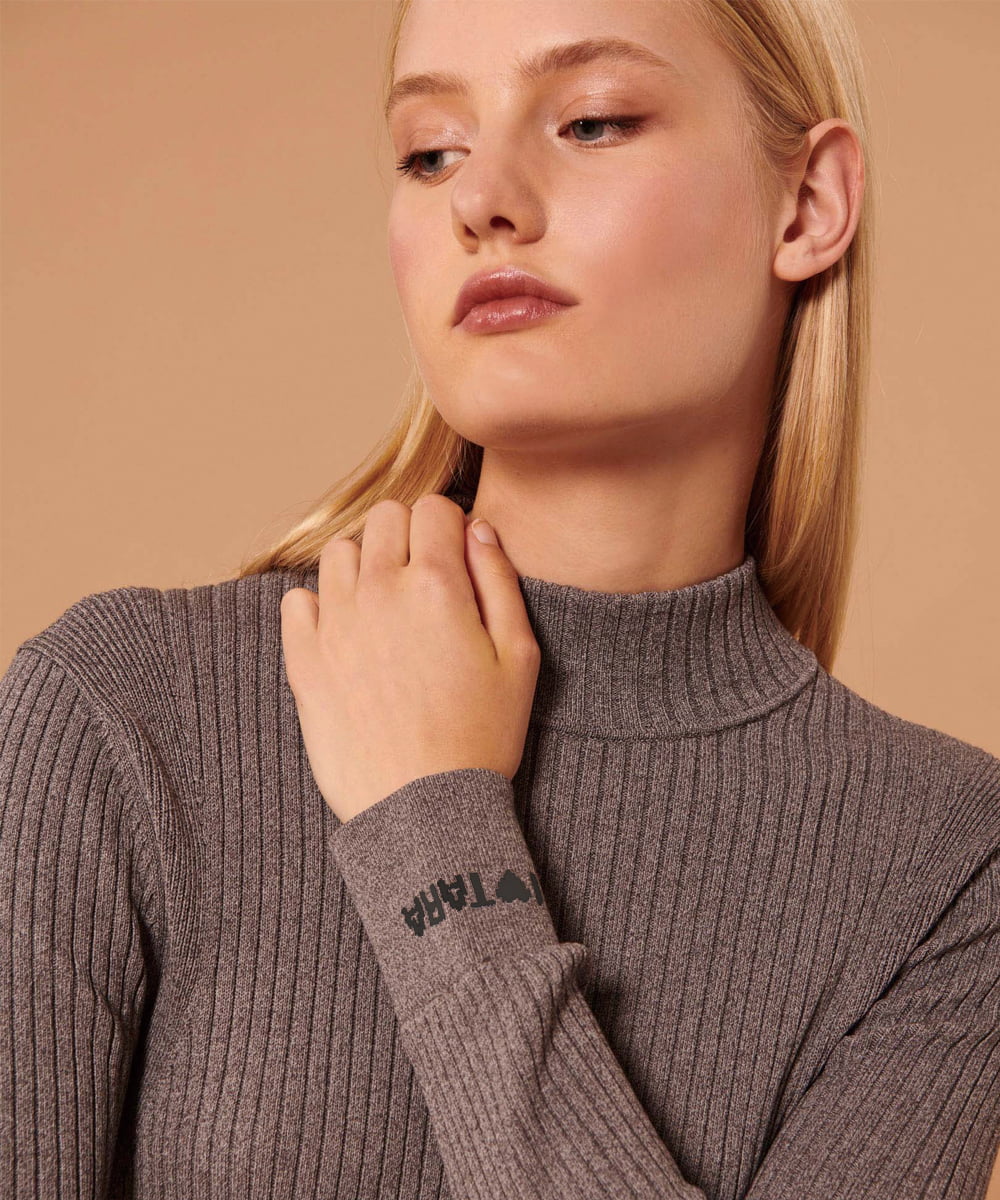 VZFAX16260 TARA JARMON(タラ ジャーモン) I love TARA knit グレー