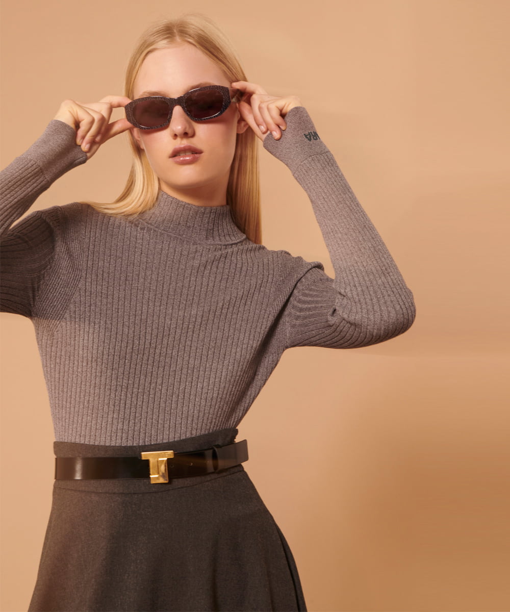 VZFAX16260 TARA JARMON(タラ ジャーモン) I love TARA knit グレー