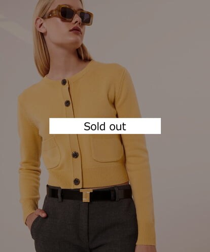VZFAX19390 TARA JARMON 【メディア着用】Extra soft pure wool cardigan