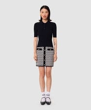 VZFGA08300 TARA JARMON(タラ ジャーモン) エクストラファインヴィスコースニット ミッドナイトブルー