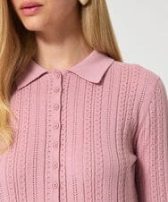 VZFGD01390 TARA JARMON(タラ ジャーモン) シルキーコットンニット ピンク