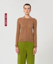 VZFGD01390 TARA JARMON(タラ ジャーモン) シルキーコットンニット ハニーベージュ