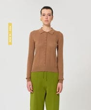 VZFGD01390 TARA JARMON(タラ ジャーモン) シルキーコットンニット ハニーベージュ