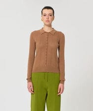 VZFGD01390 TARA JARMON(タラ ジャーモン) シルキーコットンニット ハニーベージュ