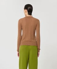 VZFGD01390 TARA JARMON(タラ ジャーモン) シルキーコットンニット ハニーベージュ