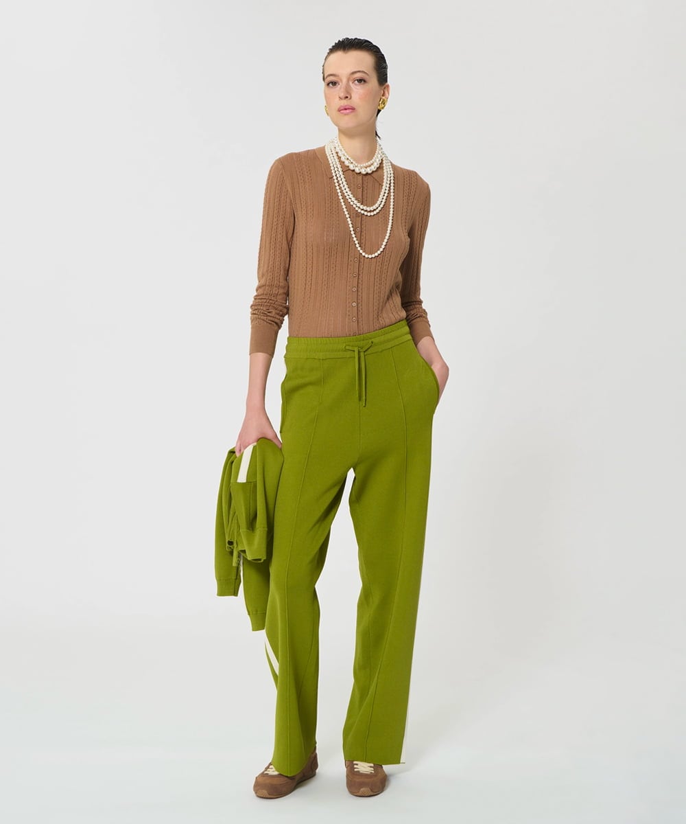 VZFGD01390 TARA JARMON(タラ ジャーモン) シルキーコットンニット ハニーベージュ