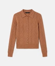 VZFGD01390 TARA JARMON(タラ ジャーモン) シルキーコットンニット ハニーベージュ