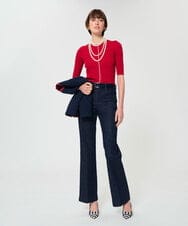 VZFGD04360 TARA JARMON(タラ ジャーモン) エクストラファインビスコースニット レッド