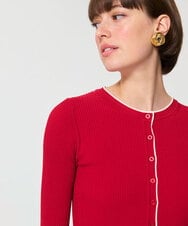 VZFGD04360 TARA JARMON(タラ ジャーモン) エクストラファインビスコースニット レッド