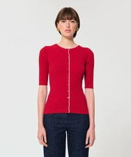VZFGD04360 TARA JARMON(タラ ジャーモン) エクストラファインビスコースニット レッド