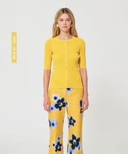 VZFGD04360 TARA JARMON(タラ ジャーモン) エクストラファインビスコースニット ミモザイエロー