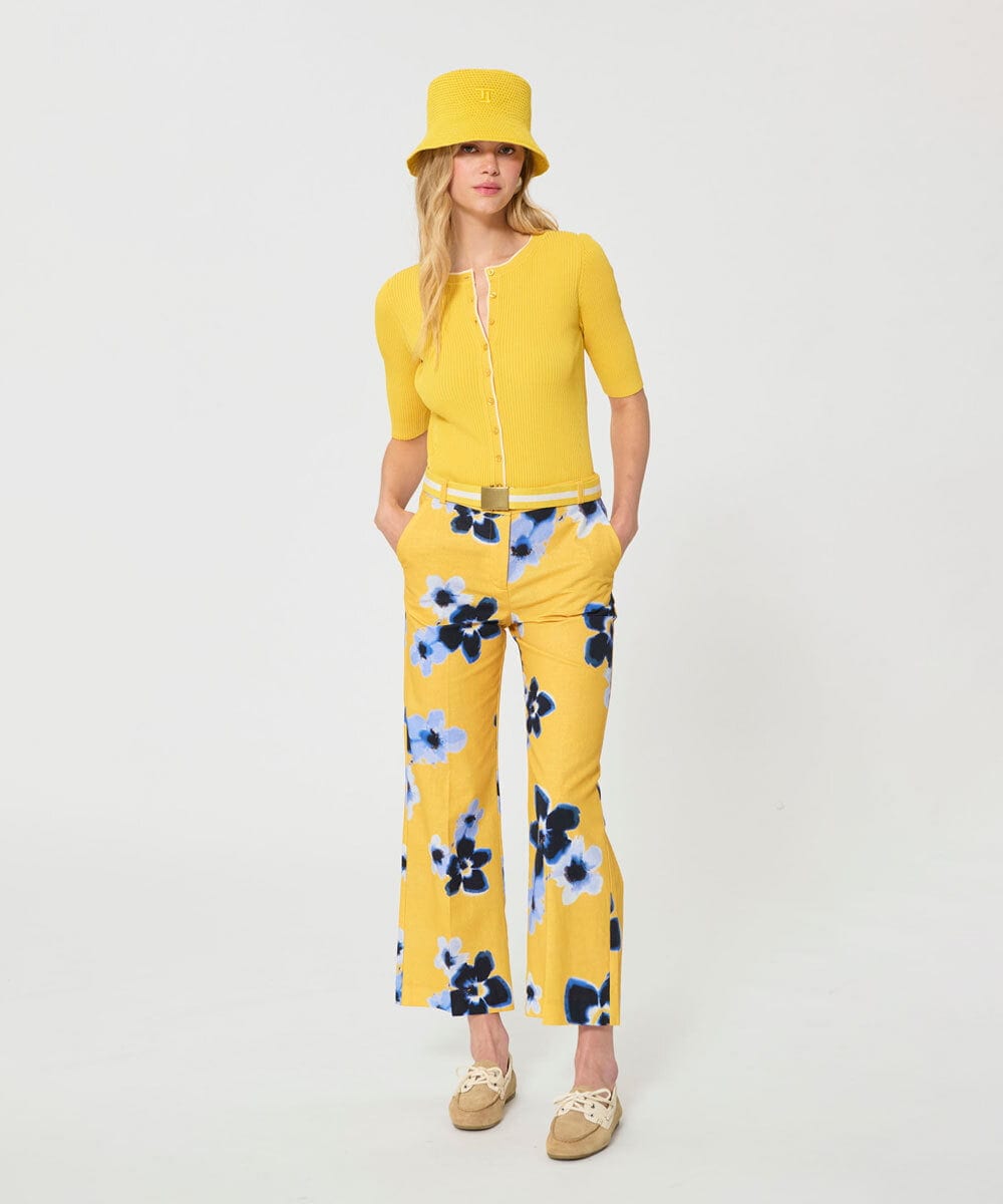 VZFGD04360 TARA JARMON(タラ ジャーモン) エクストラファインビスコースニット ミモザイエロー