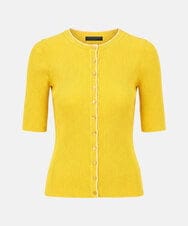 VZFGD04360 TARA JARMON(タラ ジャーモン) エクストラファインビスコースニット ミモザイエロー