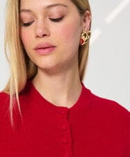 VZFGD06290 TARA JARMON(タラ ジャーモン) ソフトコットンニット レッド