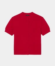 VZFGD06290 TARA JARMON(タラ ジャーモン) ソフトコットンニット レッド