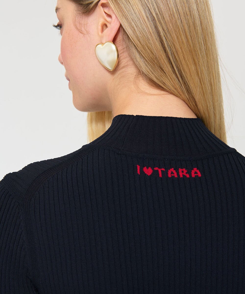 VZFGD07300 TARA JARMON(タラ ジャーモン) I love TARAニット ミッドナイトブルー