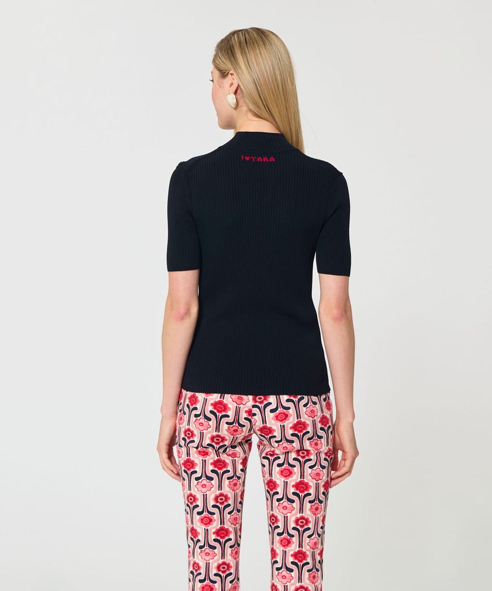 VZFGD07300 TARA JARMON(タラ ジャーモン) I love TARAニット ミッドナイトブルー