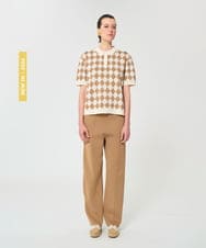 VZFGD09430 TARA JARMON(タラ ジャーモン) スマートピケポロニット ハニーベージュ