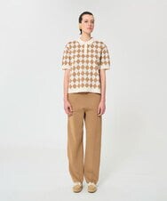 VZFGD09430 TARA JARMON(タラ ジャーモン) スマートピケポロニット ハニーベージュ
