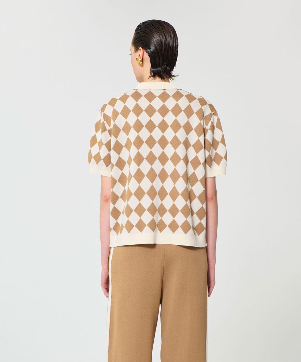 VZFGD09430 TARA JARMON(タラ ジャーモン) スマートピケポロニット ハニーベージュ