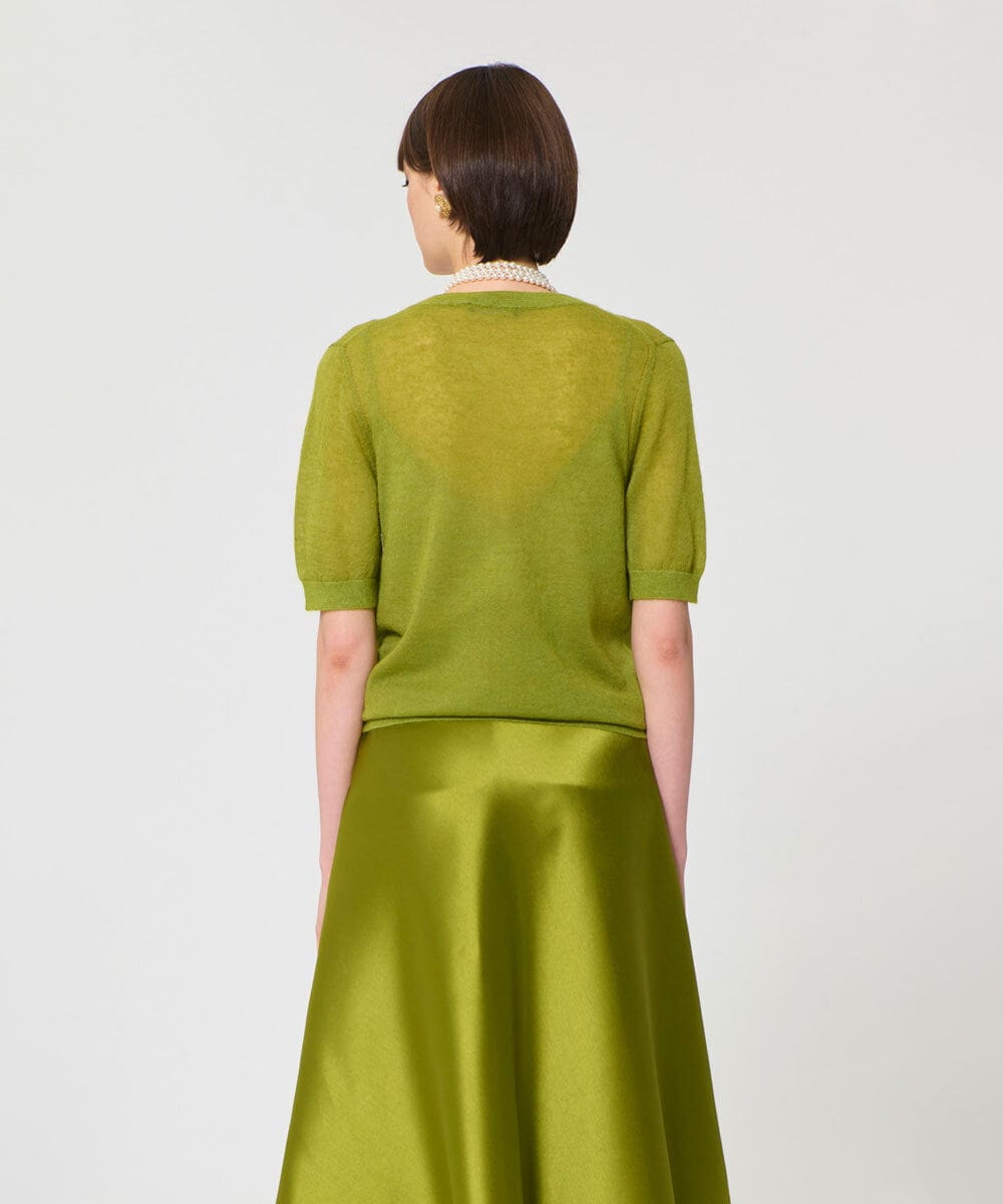 VZFGD11360 TARA JARMON(タラ ジャーモン) サマーモヘアニット アップルグリーン