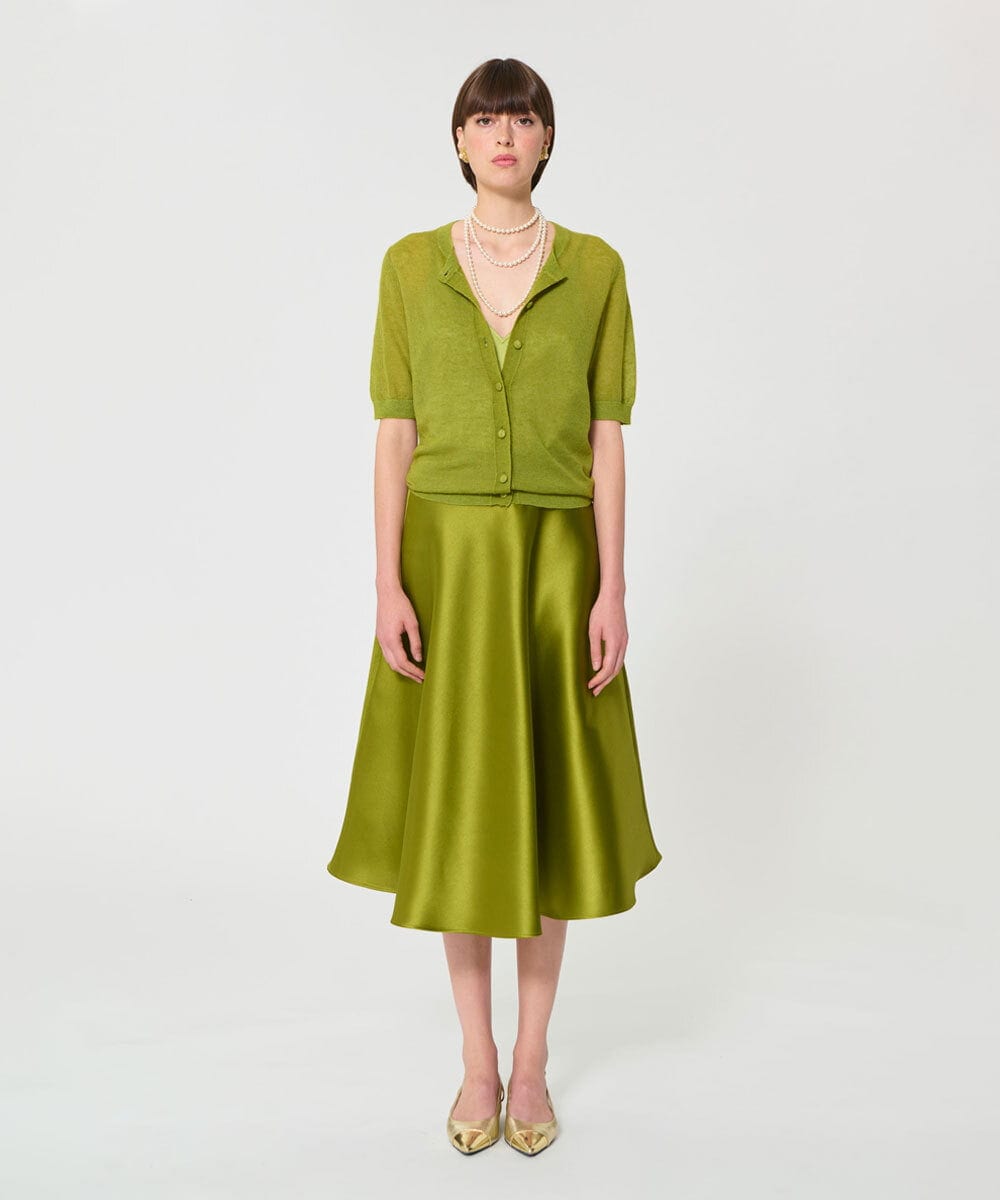 VZFGD11360 TARA JARMON(タラ ジャーモン) サマーモヘアニット アップルグリーン