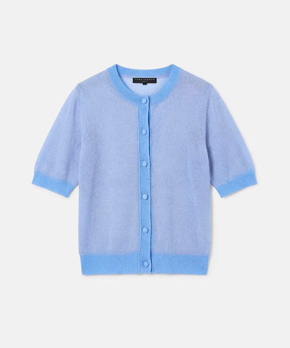VZFGD11360 TARA JARMON(タラ ジャーモン) サマーモヘアニット スカイブルー