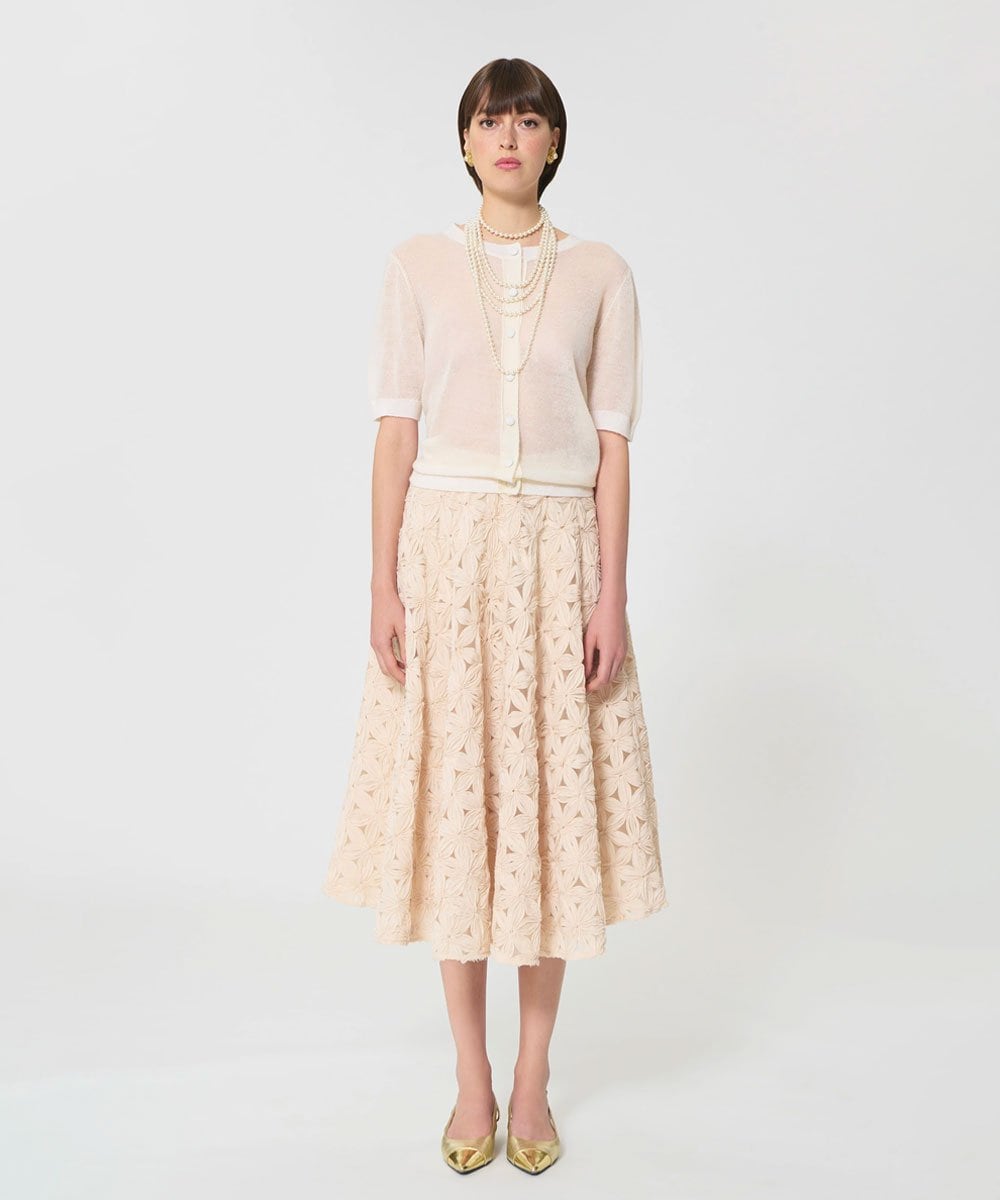 VZFGD11360 TARA JARMON(タラ ジャーモン) サマーモヘアニット エクリュ