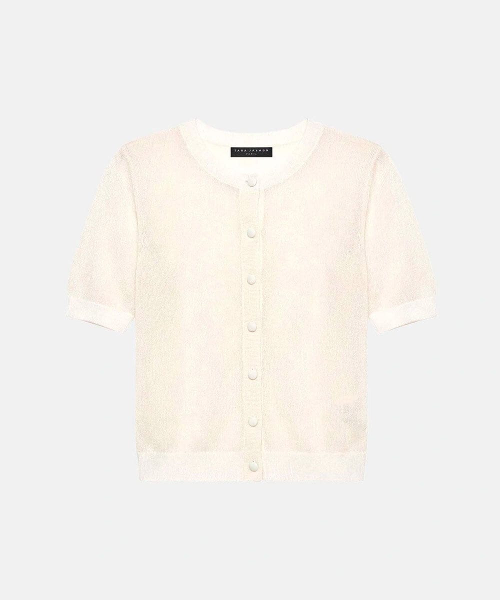 VZFGD11360 TARA JARMON(タラ ジャーモン) サマーモヘアニット エクリュ