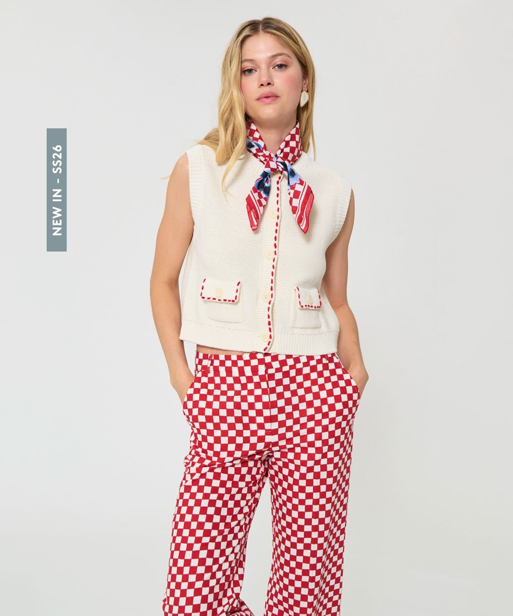 VZFGD12430 TARA JARMON(タラ ジャーモン) コットンニット エクリュ