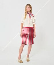 VZFGD13430 TARA JARMON(タラ ジャーモン) コットンニットカーディガン エクリュ