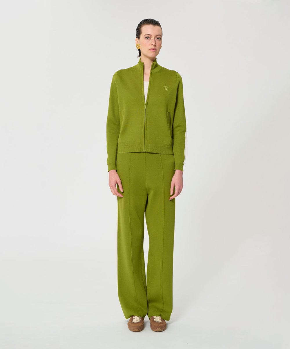 VZFGD14490 TARA JARMON(タラ ジャーモン) スマートピケニット アップルグリーン