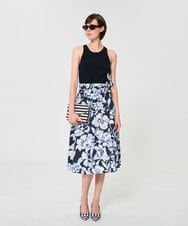 VZFGD15290 TARA JARMON(タラ ジャーモン) エクストラファインビスコースニット ネイビーブルー