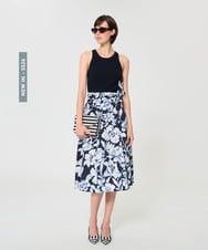 VZFGD15290 TARA JARMON(タラ ジャーモン) エクストラファインビスコースニット ネイビーブルー