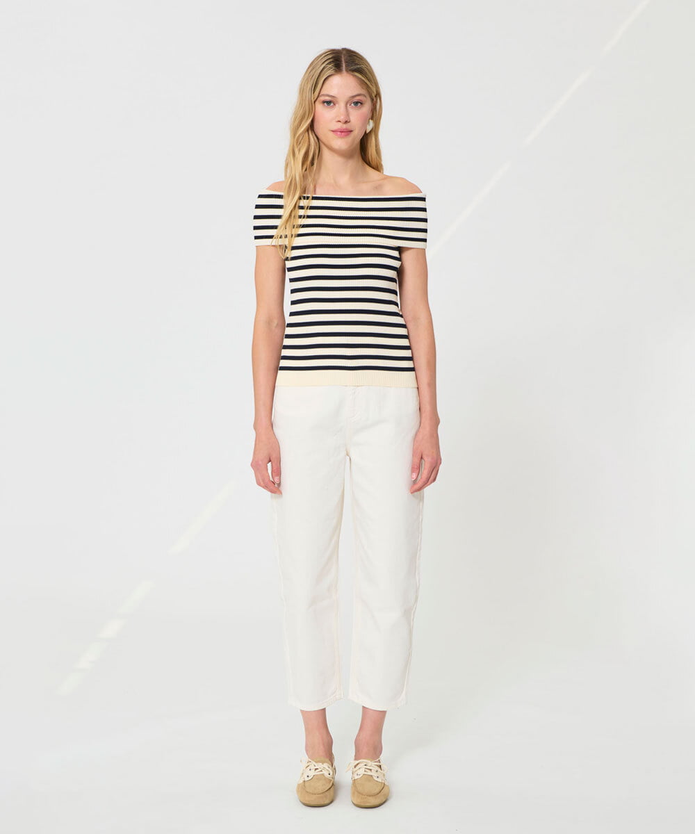 VZFGD22300 TARA JARMON(タラ ジャーモン) エクストラファインビスコースニット ネイビーブルー